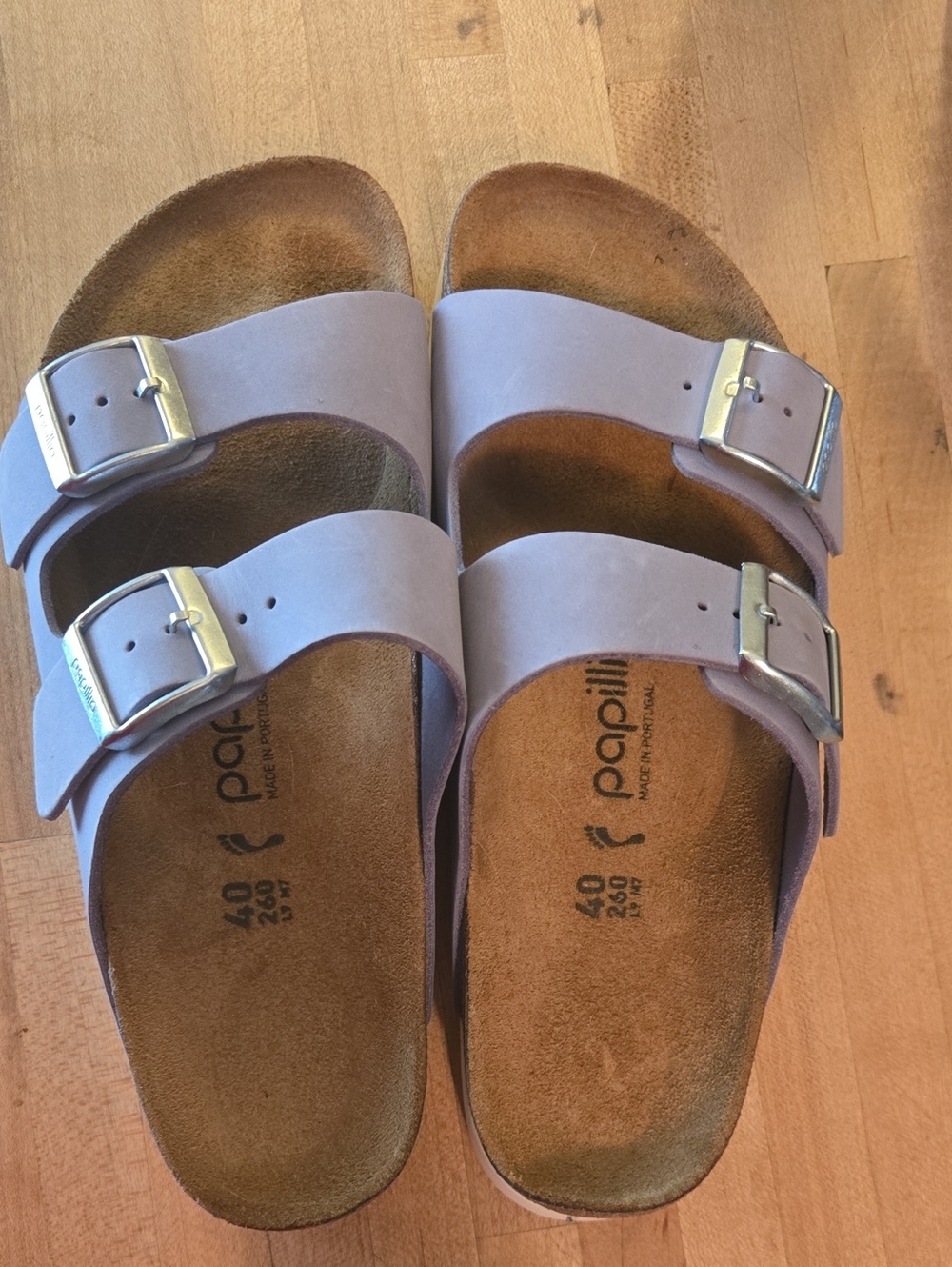 Birkenstock Papillio Adult Lilac Double Buckle Sandals